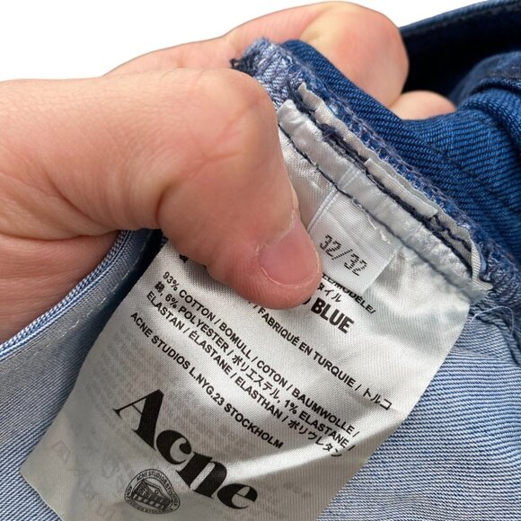 Vintage Acne Studios Jeans Size 32 ACE OD Blue - Picture 11 of 11